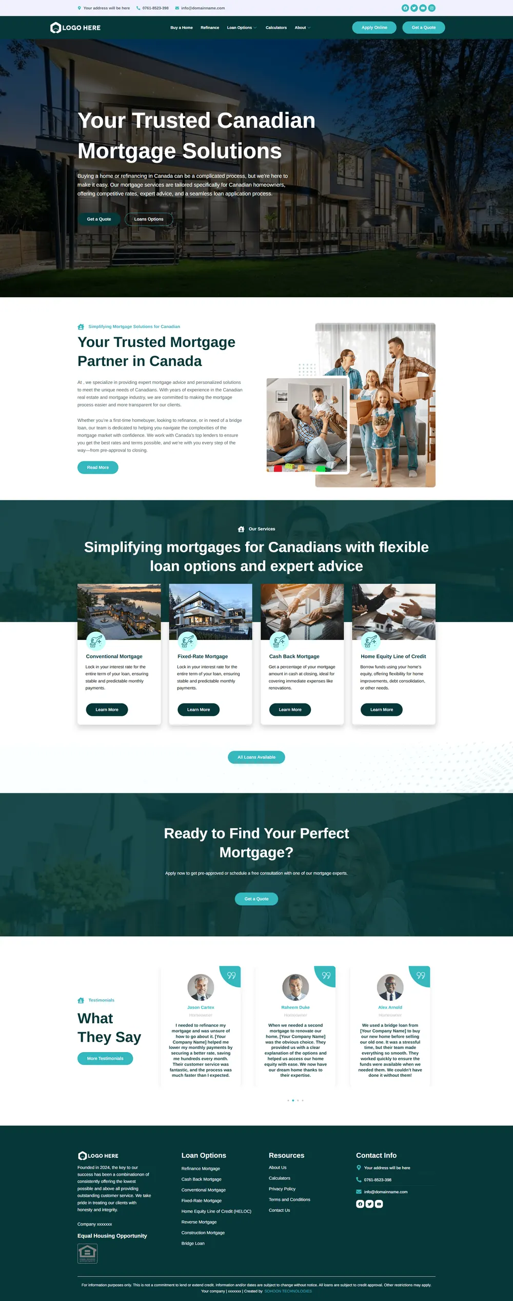 Design 13 mortgage website design preview
