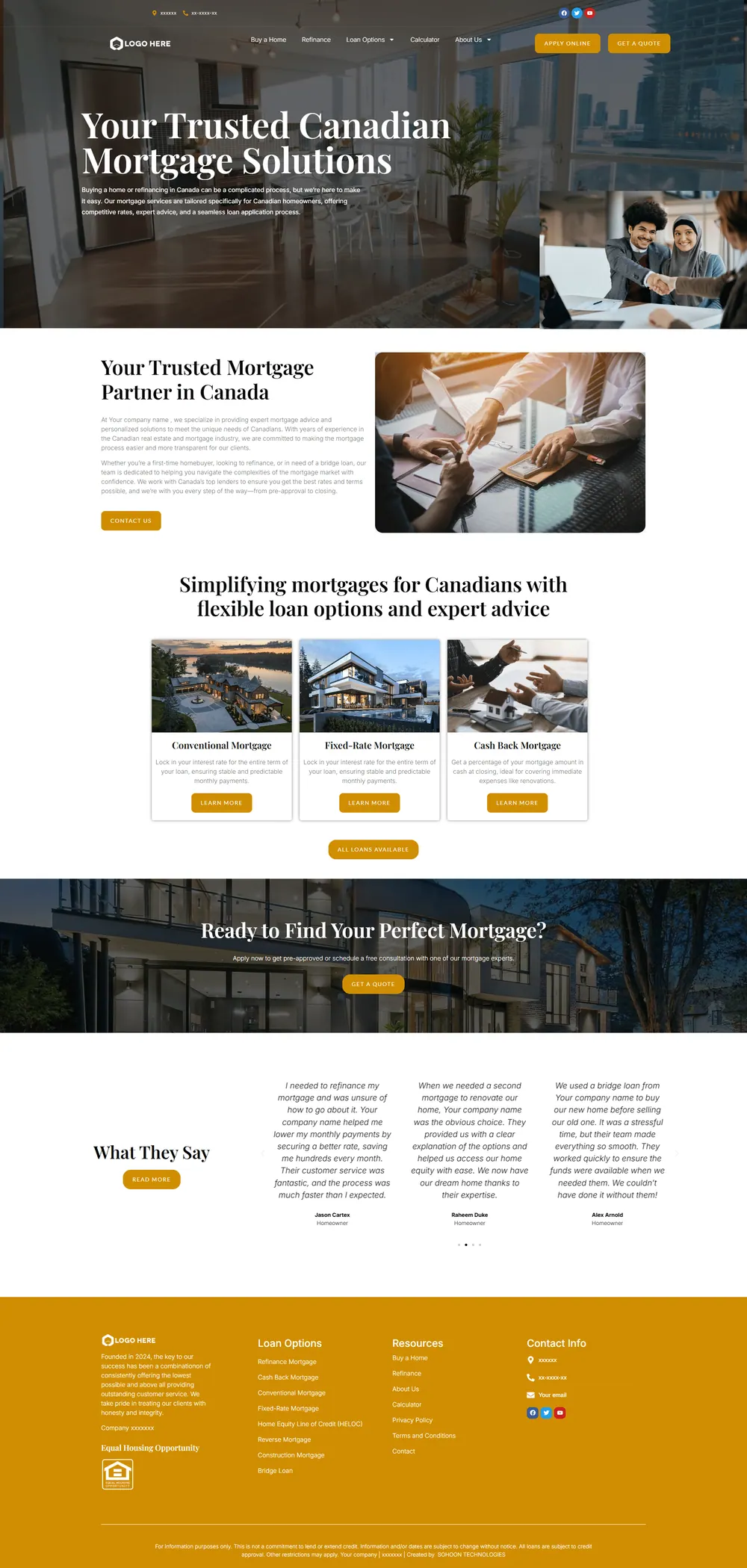 Design 14 mortgage website design preview