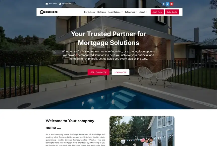 Design 3 mortgage website demo