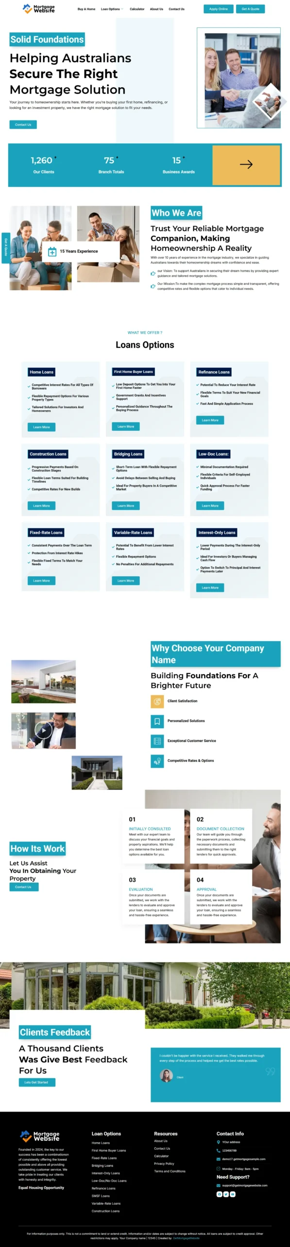 Design 17 mortgage website design preview